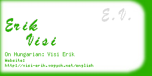 erik visi business card